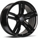 Cerchi in lega Carbonado Bastion 8.5x19 Bg - Black Glossy