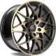 Cerchi in lega Carbonado Crazy 8.5x18 Bggf - Black Glossy Gold Front