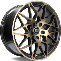 Cerchi in lega Carbonado Crazy 8.5x18 Bggf - Black Glossy Gold Front