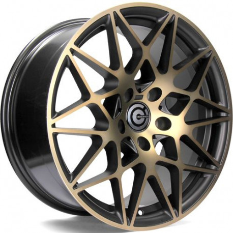 Cerchi in lega Carbonado Crazy 8.5x18 Bggf - Black Glossy Gold Front