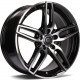 Cerchi in lega Carbonado Way 7.5x17 Bfp - Black Front Polished