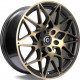 Cerchi in lega Carbonado Crazy 8.5x19 Bggf - Black Glossy Gold Front