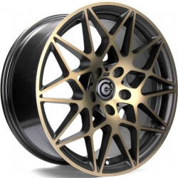 Cerchi in lega Carbonado Crazy 8.5x19 Bggf - Black Glossy Gold Front
