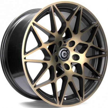 Cerchi in lega Carbonado Crazy 9.5x19 Bggf - Black Glossy Gold Front