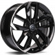 Cerchi in lega Carbonado Rennes 7.0x16 Bfp - Black Front Polished