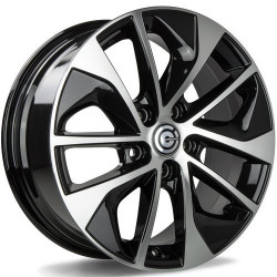 Cerchi in lega Carbonado Yakuza 7.0x17 Bfp - Black Front Polished
