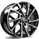 Cerchi in lega Carbonado Rain 6.5x16 Bfp - Black Front Polished