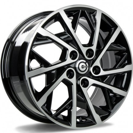 Cerchi in lega Carbonado Rain 6.5x16 Bfp - Black Front Polished