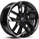 Cerchi in lega Carbonado Rennes 7.5x17 Bfp - Black Front Polished