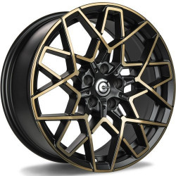 Cerchi in lega Carbonado Shield 8.0x18 Bggf - Black Glossy Gold Front