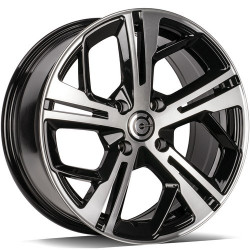 Cerchi in lega Carbonado Angers 7.0x16 Bfp - Black Front Polished