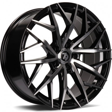 Cerchi in lega Seventy9 Sv-C 8.5x19 BFP - Black Front Polished