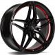 Cerchi in lega Seventy9 Sv-A 8.0x18 BGRIL- Black Glossy Red Inner Lip