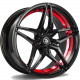Cerchi in lega Seventy9 Sv-A 9.0x18 BGRIL- Black Glossy Red Inner Lip