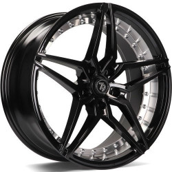 Cerchi in lega Seventy9 Sv-Ar 8.5x19 BGIP - Black Glossy Inner Polished
