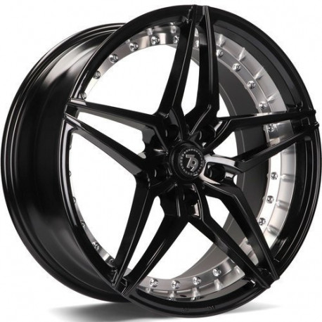 Cerchi in lega Seventy9 Sv-Ar 8.5x19 BGIP - Black Glossy Inner Polished