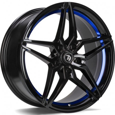 Cerchi in lega Seventy9 Sv-A 8.0x18 BGBIL - Black Glossy Blue Inner Lip