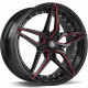 Cerchi in lega Seventy9 Sv-Ar 9.5x19 BGMR - Black Glossy Milled Red