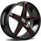 Cerchi in lega Seventy9 Sv-N 8.0x18 BGMR - Black Glossy Milled Red