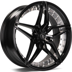 Cerchi in lega Seventy9 Sv-Ar 9.5x19 BGIP - Black Glossy Inner Polished