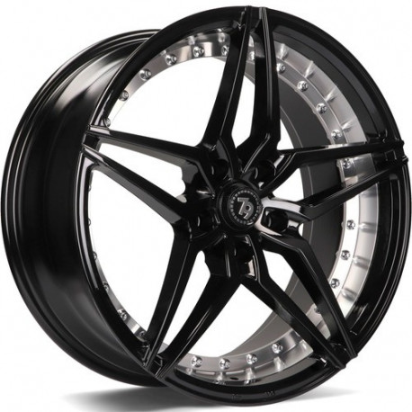 Cerchi in lega Seventy9 Sv-Ar 9.5x19 BGIP - Black Glossy Inner Polished