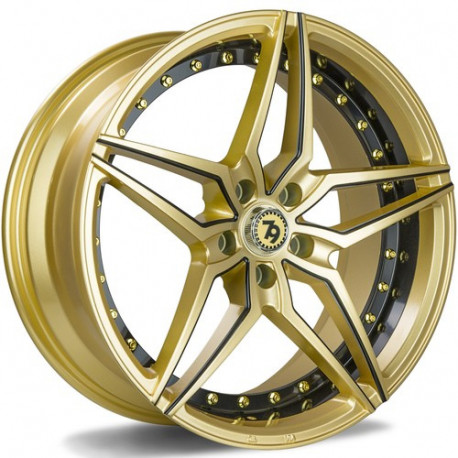 Cerchi in lega Seventy9 Sv-Ar 9.5x19 GBLMB - Gold Black Lip Milled Black