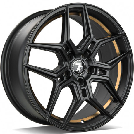 Cerchi in lega Seventy9 Sv-B 8.0x18 BGGIL - Black Matt Gold Inner Lip
