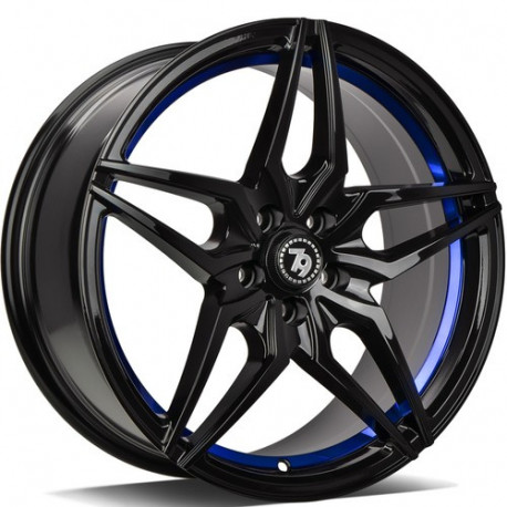 Cerchi in lega Seventy9 Sv-A 7.5x17 BGBIL - Black Glossy Blue Inner Lip