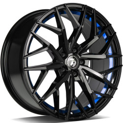 Cerchi in lega Seventy9 Sv-C 8.0x18 BGBIL - Black Glossy Blue Inner Lip