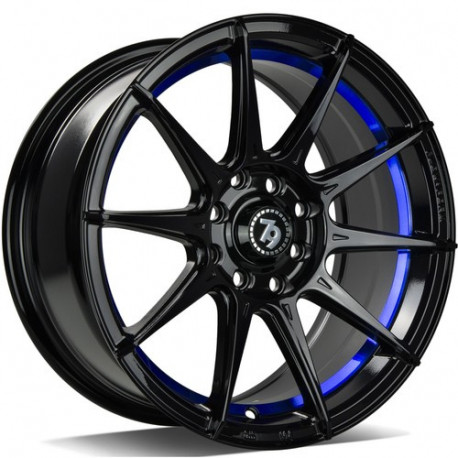 Cerchi in lega Seventy9 Scf-F 7.0x15 BGBIL - Black Glossy Blue Inner Lip