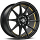 Cerchi in lega Seventy9 Scf-F 7.0x15 BMGIL - Black Matt Gold Inner Lip