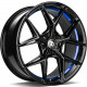 Cerchi in lega Seventy9 Scf-B 9.0x18 BGBIL - Black Glossy Blue Inner Lip