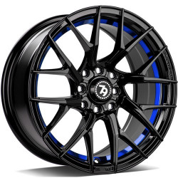 Cerchi in lega Seventy9 Scf-G 7.0x15 BGBIL - Black Glossy Blue Inner Lip