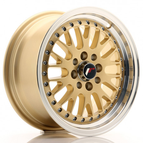 Cerchi in lega Japan Racing JR10 7.0x15 Gold w/ Machined Lip