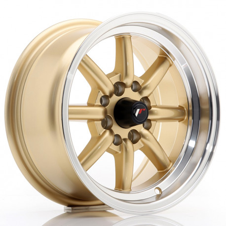 Cerchi in lega Japan Racing JR19 7.0x14 Gold w/ Machined Lip