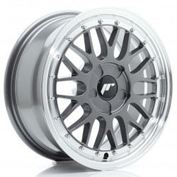 Cerchi in lega Japan Racing JR23 7.0x16 Hyper Gray w/ Machined Lip