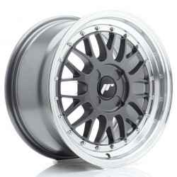 Cerchi in lega Japan Racing JR23 8.0x16 Hyper Gray w/ Machined Lip