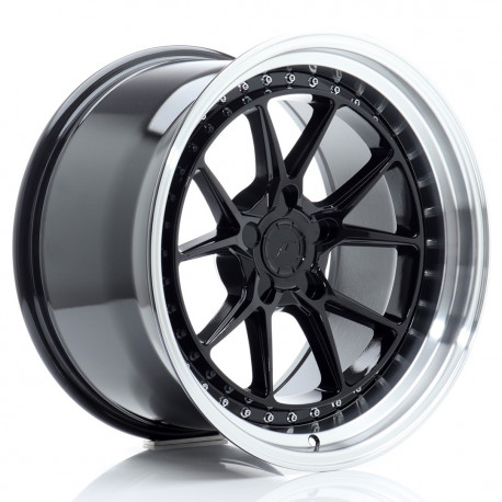 Cerchi in lega Japan Racing JR39 10.5x18 Gloss Black w/ Machined Lip