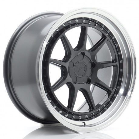 Cerchi in lega Japan Racing JR47 9.5x18 Hyper Gray w/ Machined Lip