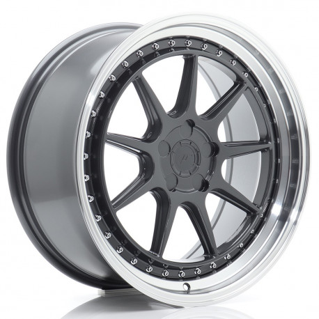 Cerchi in lega Japan Racing JR47 8.5x19 Hyper Gray w/ Machined Lip