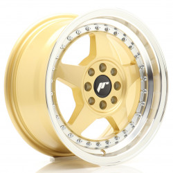 Cerchi in lega Japan Racing JR6 7.0x15 Gold w/ Machined Lip