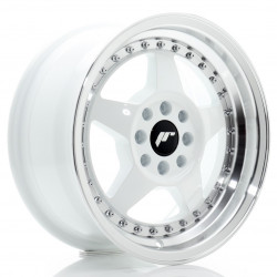 Cerchi in lega Japan Racing JR6 7.0x15 White w/ Machined Lip