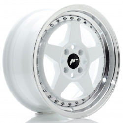 Cerchi in lega Japan Racing JR6 7.0x16 White w/ Machined Lip