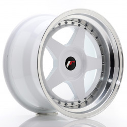 Cerchi in lega Japan Racing JR6 10.0x17 White w/ Machined Lip
