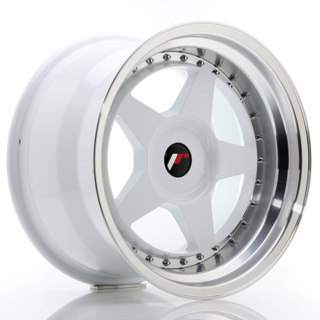 Cerchi in lega Japan Racing JR6 10.0x17 White w/ Machined Lip