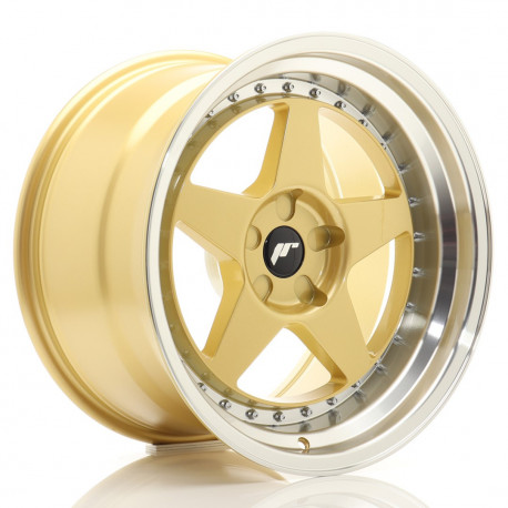 Cerchi in lega Japan Racing JR6 10.5x18 Gold w/ Machined Lip