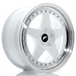 Cerchi in lega Japan Racing JR6 8.5x18 White w/ Machined Lip