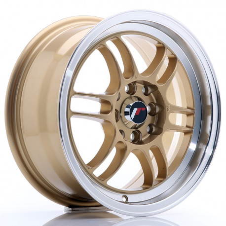 Cerchi in lega Japan Racing JR7 7.0x15 Gold w/ Machined Lip