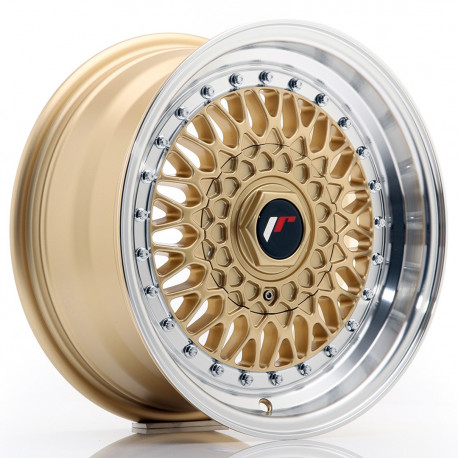 Cerchi in lega Japan Racing JR9 7.0x15 Gold w/ Machined Lip
