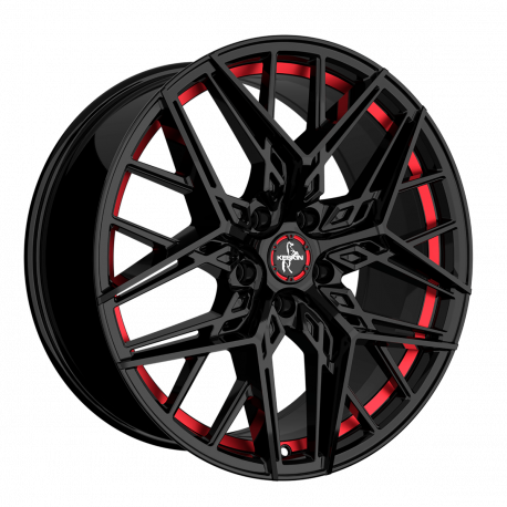 Cerchi in lega Keskin KT25 8.5x20 Black Painted Red Inside